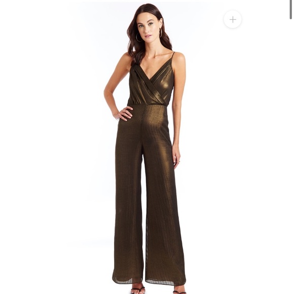AMANDA UPRICHARD*Gold Constantine Jumpsuit*M $284 - Picture 2 of 5